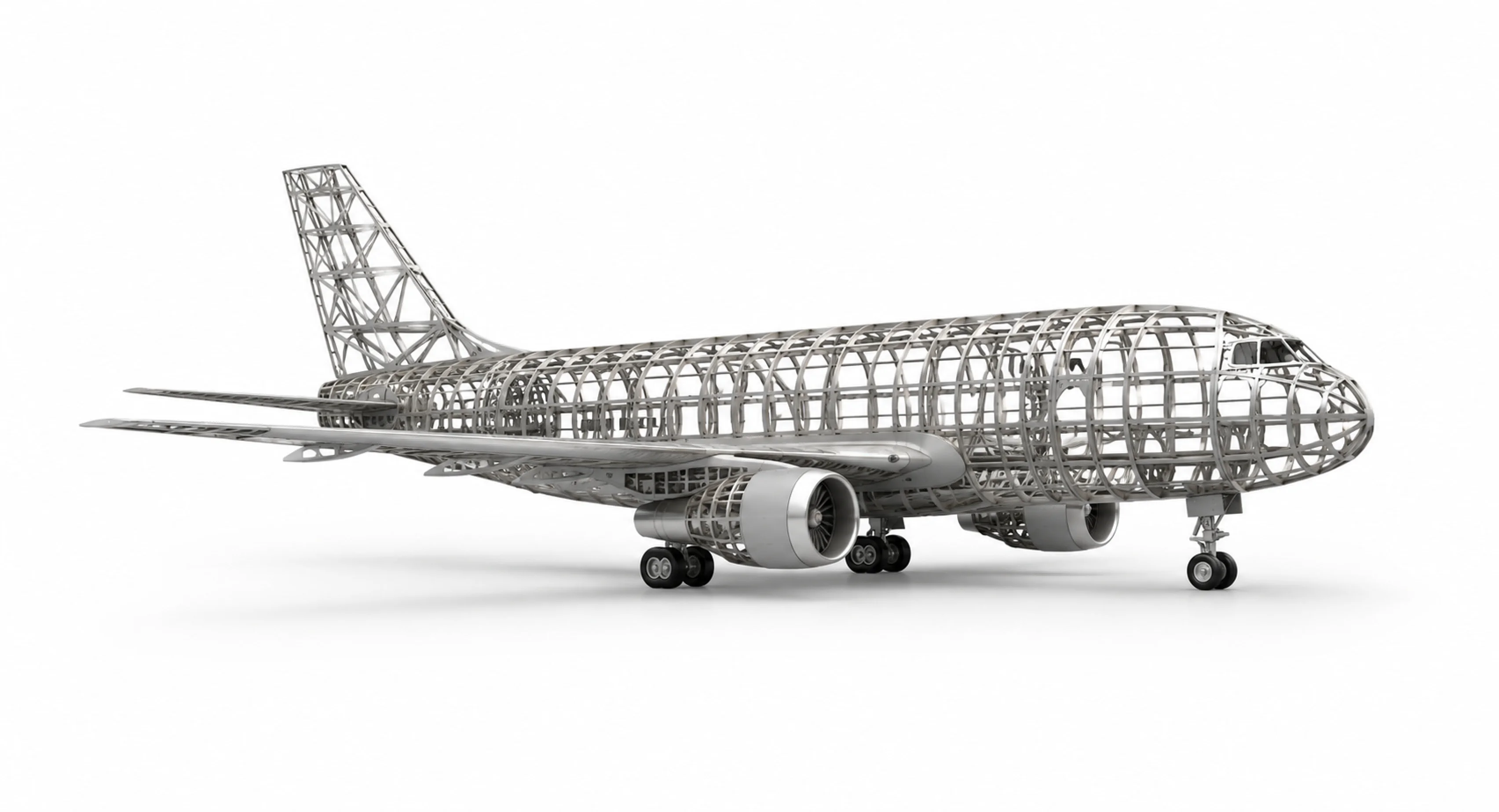 Wireframe aircraft — Prototype stage